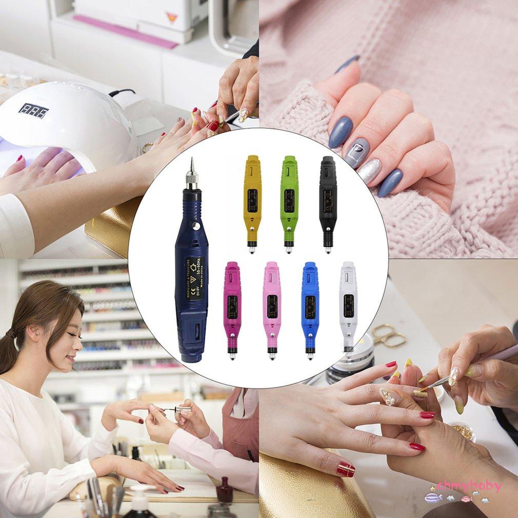 [OMB] Máy Mài Điện Khoan Mini Sạc Usb Bút Dụng Cụ Cho Móng Tay [Z/10]