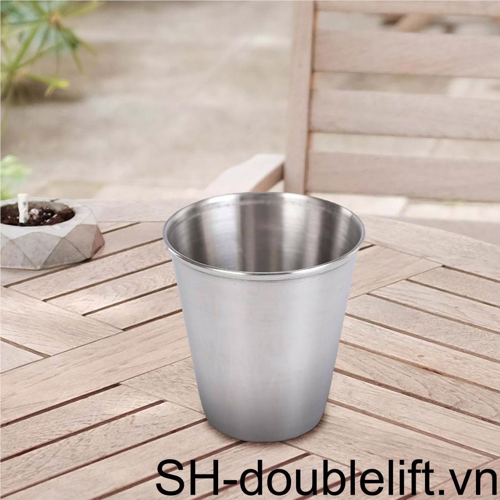 Set 4 Cốc Nước Du Lịch Đa Năng Gọn Nhẹ Chống Mài Mòn Kèm Túi Đựng