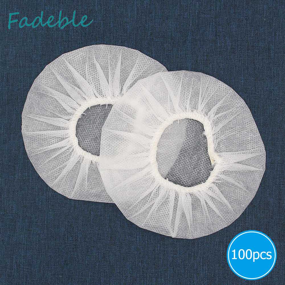 Set 100 Vỏ Bọc Tai Nghe Vệ Sinh Bằng Vải Không Dệt Co Giãn Dùng Một Lần