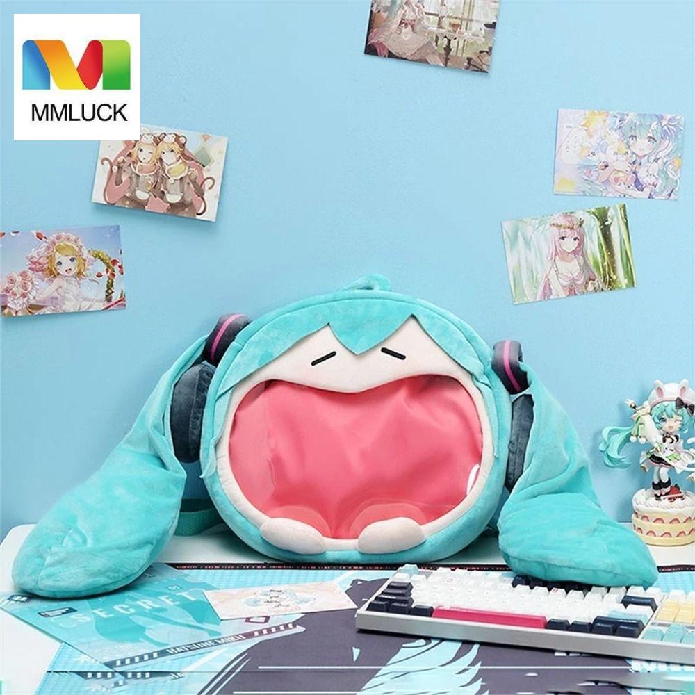 Balo Đeo Vai Hình Búp Bê Hoạt Hình Hatsune Miku Bằng Lông Nhung Kích Cỡ Lớn