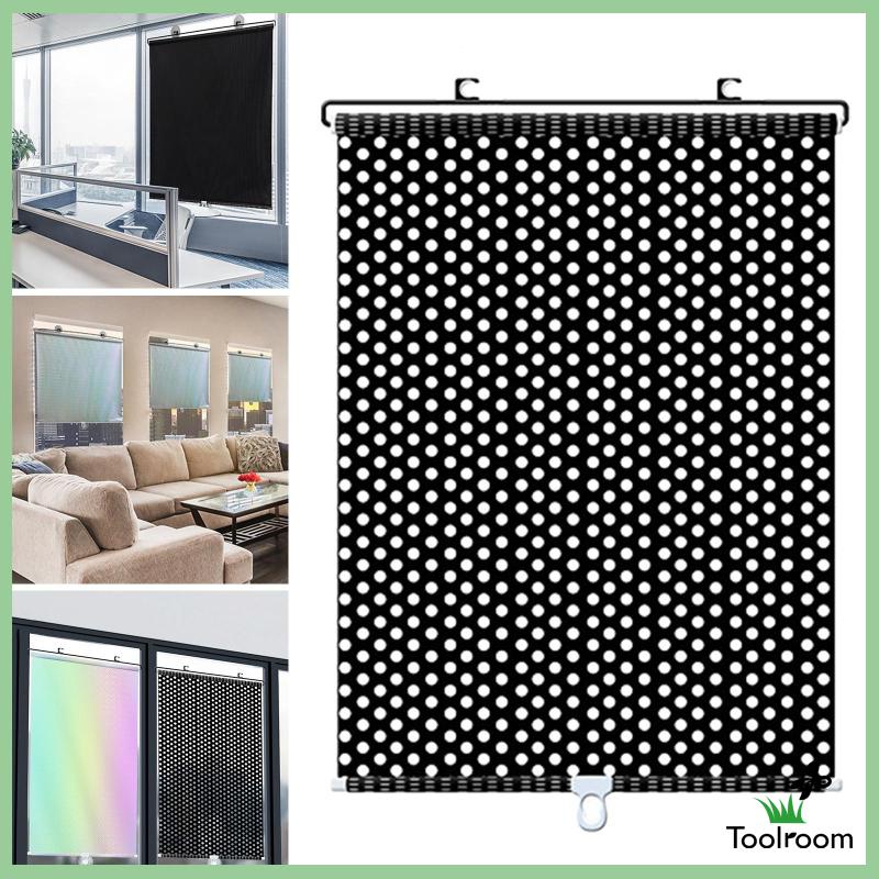 Rèm Cuộn Che Nắng Màu Đen Kích Thước 40x125cm Tiện Dụng Cho Nhà Hàng / Phòng Tắm