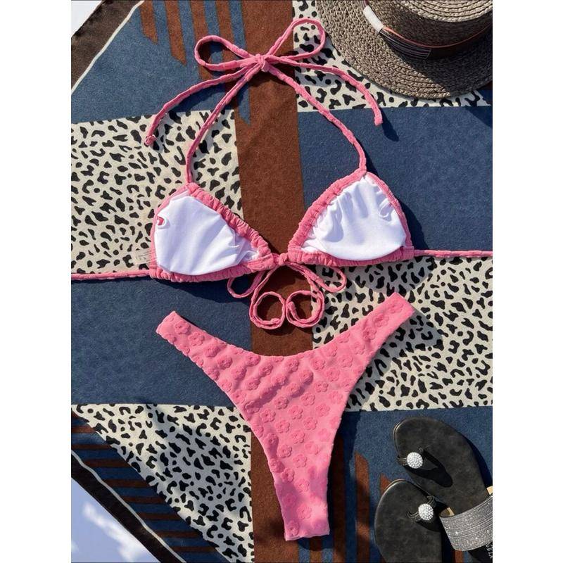 Bộ Đồ Bơi bikini Hình Trái Tim Phong Cách Âu Mỹ 2023 Mới