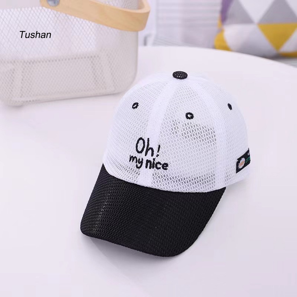 Mũ Lưỡi Trai Phối Lưới Thoáng Khí Thời Trang Mùa Hè Cho Bé