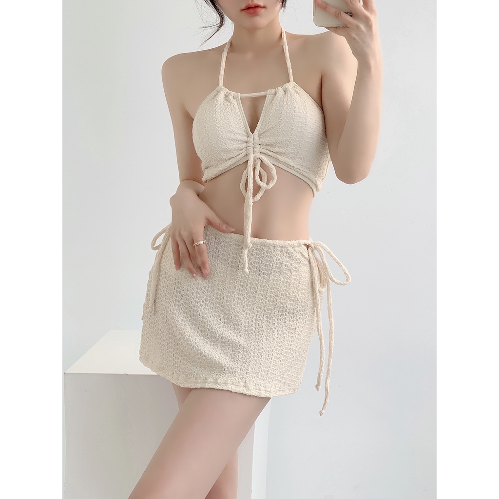 Bộ Đồ Bơi Bikini Ba Mảnh Thời Trang Mùa Xuân Mới Quyến Rũ Cho Nữ