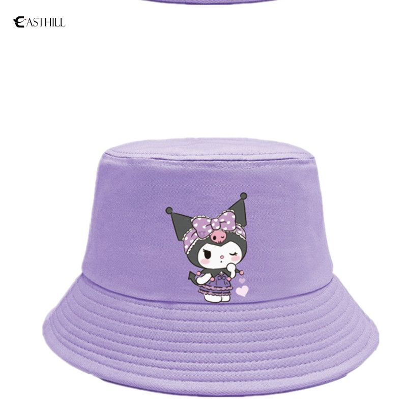 Mũ Ngư Dân Chống Nắng Chống Gió Chống Nước In Hình Sanrio Hello Kitty Kuromi My Meldoy Đáng Yêu