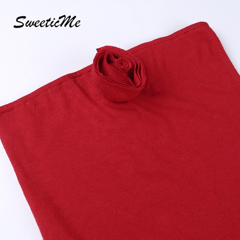 Áo Ống Màu Trơn Họa Tiết Hoa Thời Trang 2023 Gợi Cảm Cho Nữ