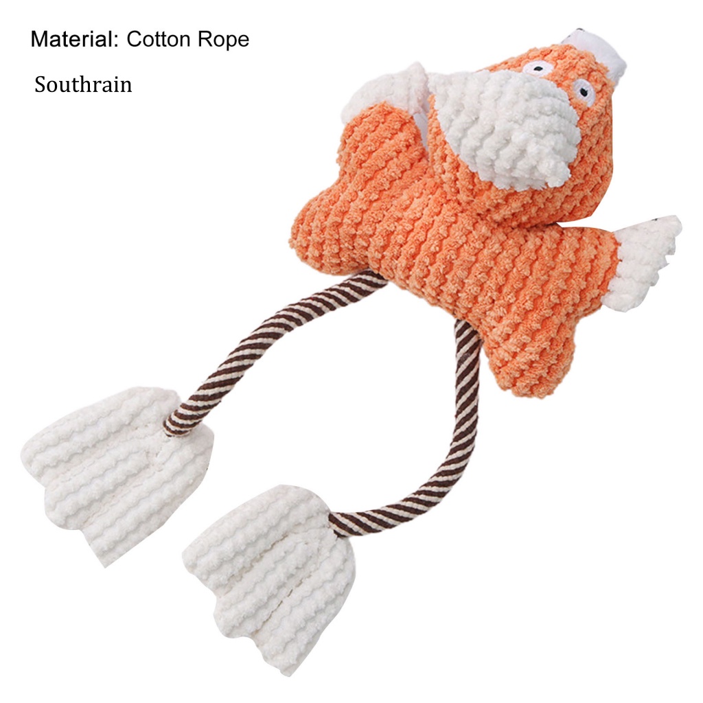 Thú Nhồi Bông Cotton Chống Rách Hình Thú Hoạt Hình Dễ Thương Cho Cún Cưng