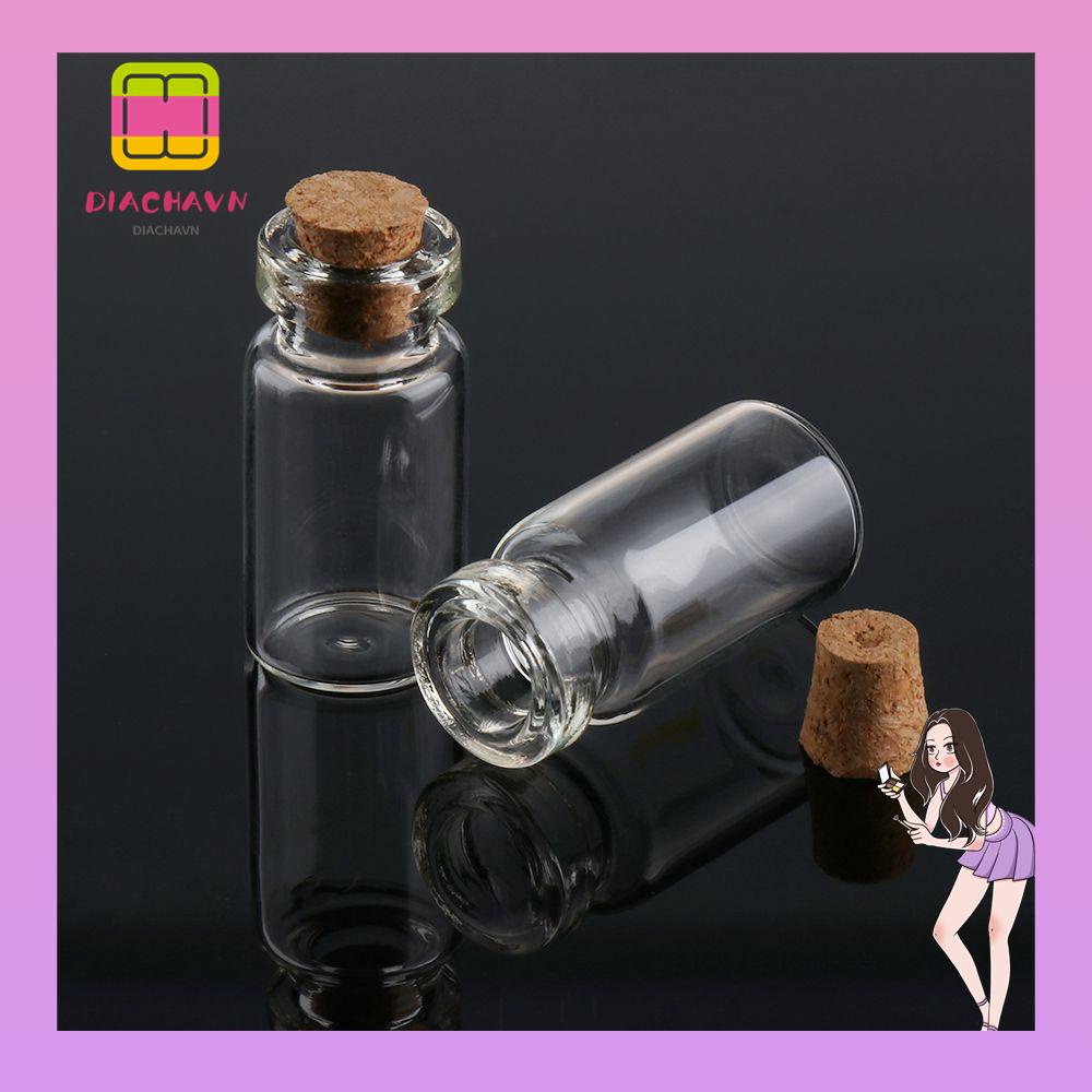 Set 10 Lọ Thủy Tinh Rỗng Đựng Điều Ước Có Nút Bần