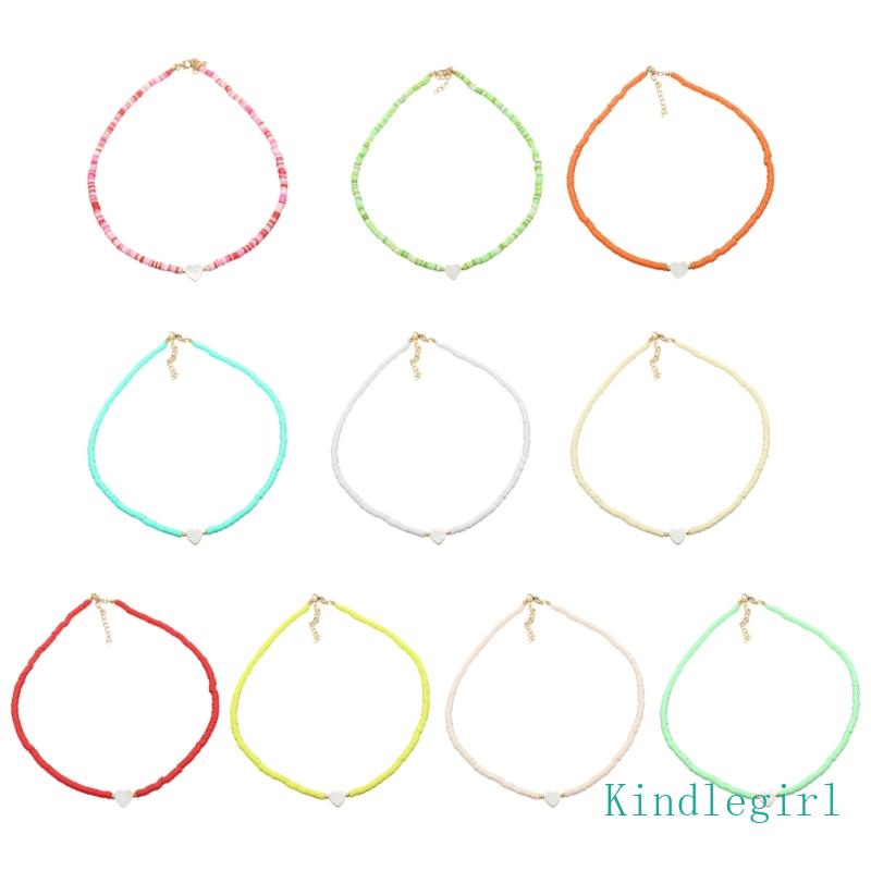 Vòng Cổ Choker Mặt Trái Tim Đính Hạt Phong Cách Bohomian Mềm Mại Dành Cho Nữ