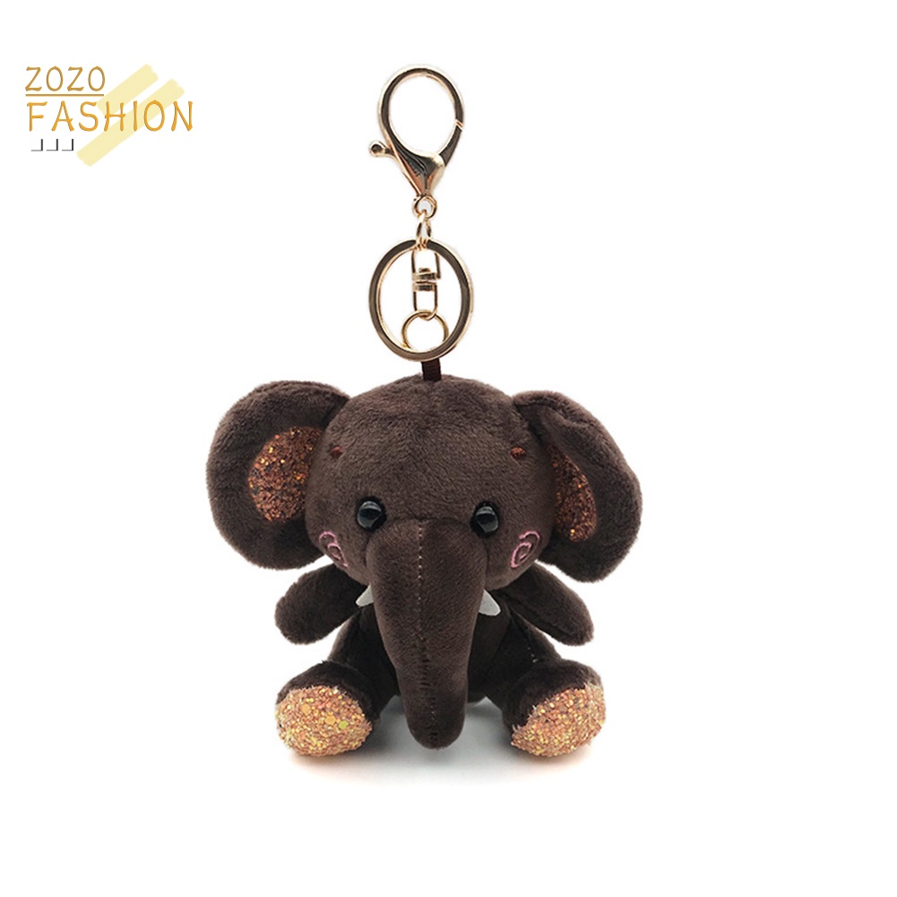 Móc Khóa Hình Voi Nhồi Bông Mini Dễ Thương