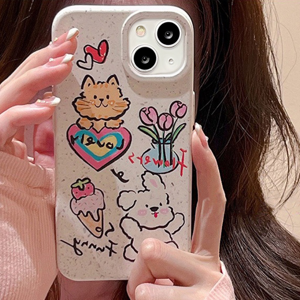 Ốp Điện Thoại TPU Mềm Chống Bụi Bẩn Họa Tiết Graffiti Cho IPhone 11 14 13 12 Pro Max XS XR 7 8 Plus