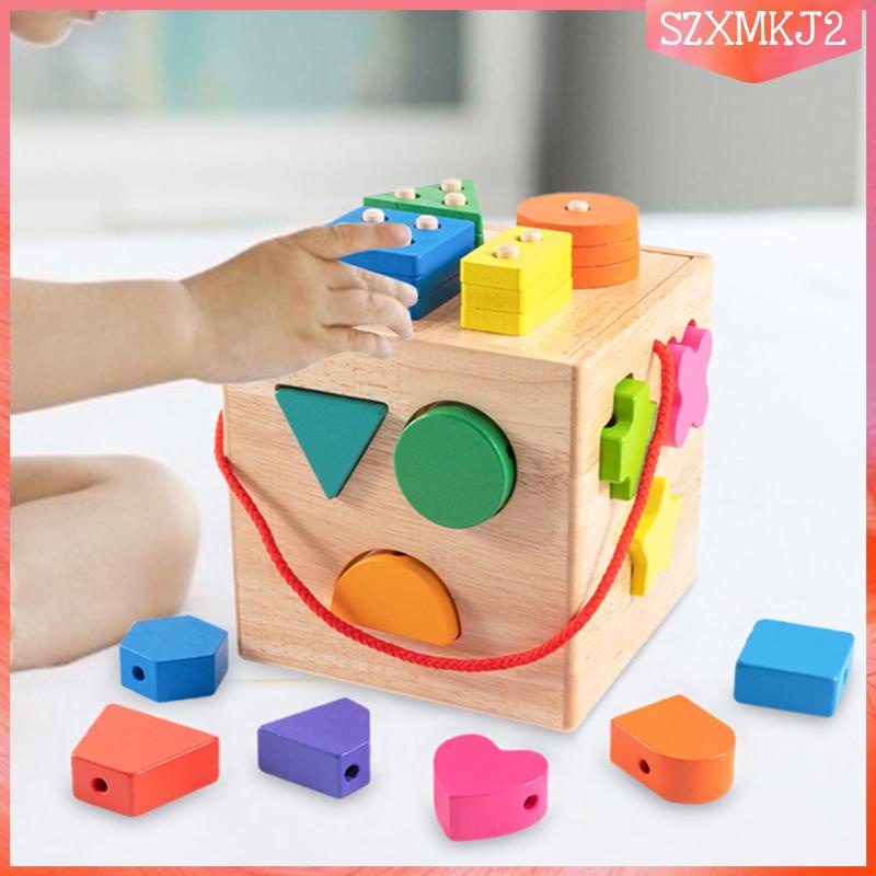 Hộp Đồ Chơi Lắp Ráp Bằng Gỗ szxmkj2 Dành Cho Trẻ Mẫu Giáo 2-3 Tuổi