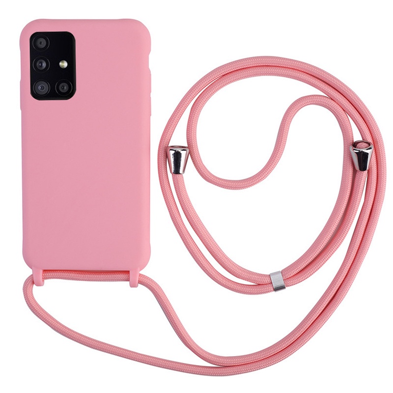 Ốp Điện Thoại Mềm Có Dây Đeo Chéo Cho Samsung Galaxy S23 S22 S21 Plus Note 20 Ultra A33 A53 A13 A71 A51 A52 A72 A32 4G 5G