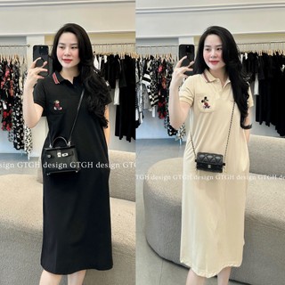 Siuu phẩm váy suông polo Mickey thêu so hott Hàng freesize