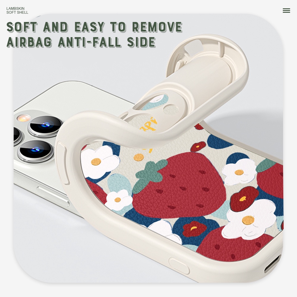 Samsung Galaxy S22 S21 S20 FE Plus Ultra S22+ S21+ S20+ 5G Cho Ốp lưng điện thoại In Hình Flower Strawberry