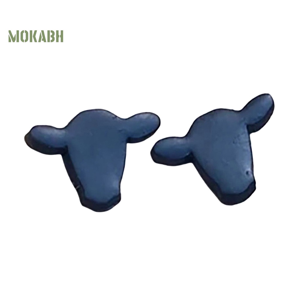 1 Đôi Bông Tai Hình Bò Sữa Bằng Acrylic Màu Trơn Dễ Thương Không Gây Dị Ứng Dành Cho Nữ