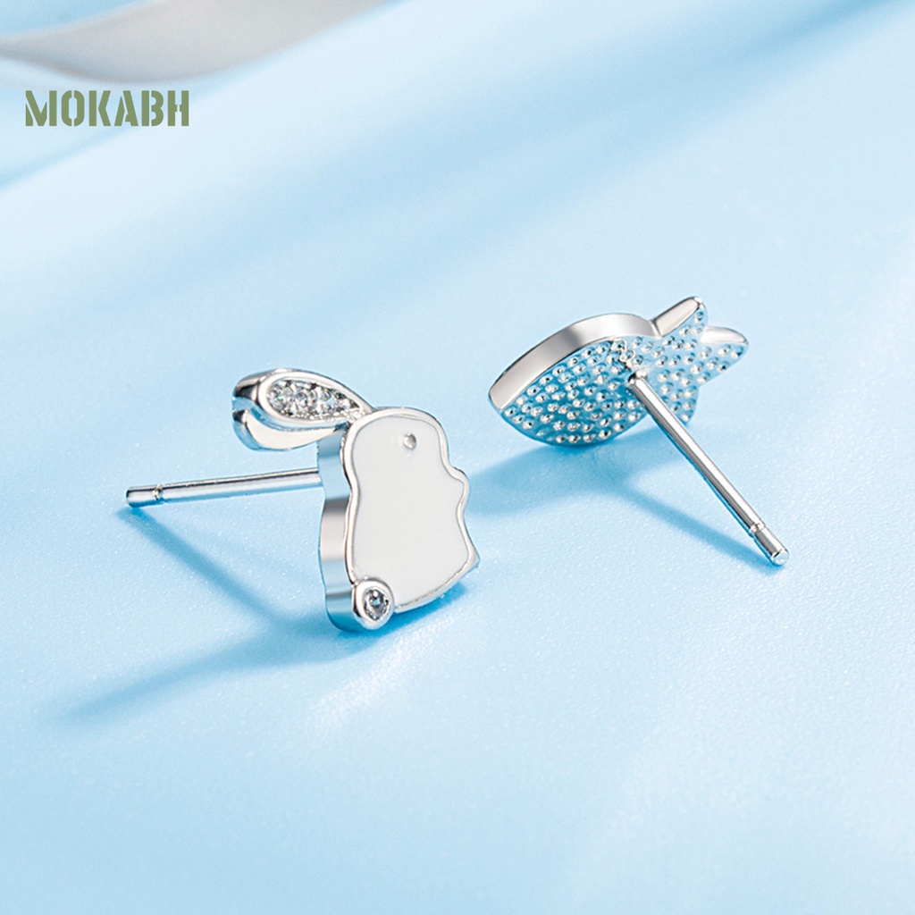 1 Đôi Khuyên Tai Hình Thỏ Và Cà Rốt Dễ Thương Dành Cho Nữ