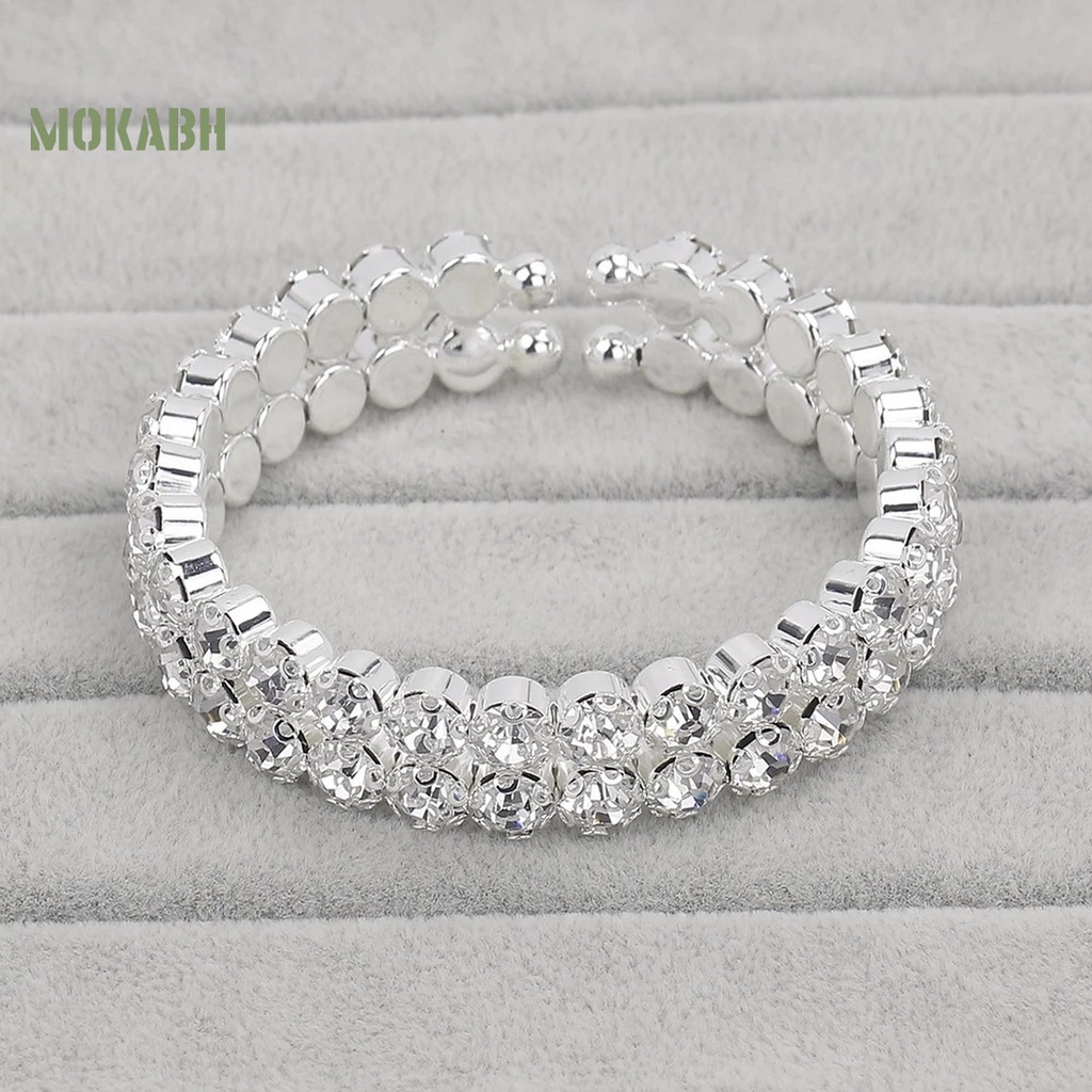 1 Bộ Trang Sức Đính Đá Nhân Tạo Thanh Lịch Cho Nữ