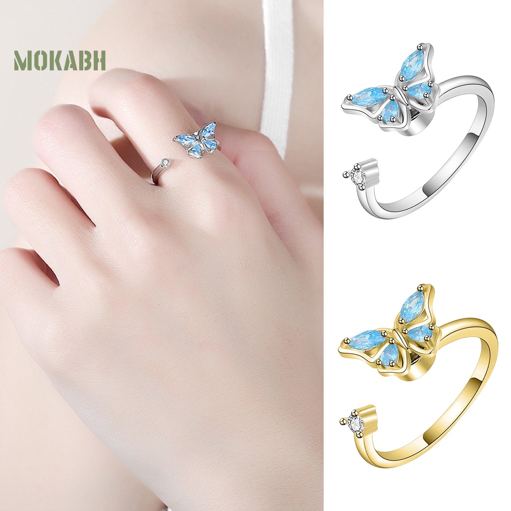 Vòng Hở Ngón Hình Bướm / Mèo Dễ Thương Dùng Trang Trí