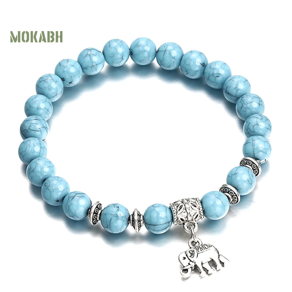 (Hot) Vòng Tay HìNh Voi ĐíNh Đá Xinh XắN