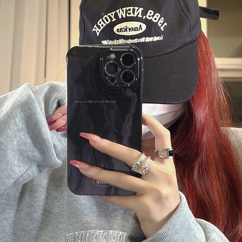 Ốp Điện Thoại Dẻo Màu Đen Thời Trang Chống Rơi Cho Iphone 8 7proxsmax plus 11 / 14 12 / 1213 JPM9