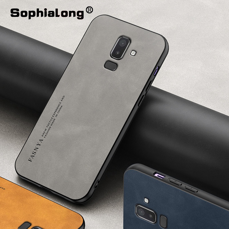 Ốp Điện Thoại Da Sang Trọng Cho Samsung Galaxy J8 J4 J6 Plus 2018 J2 J5 J7 Prime G532 J700 J810