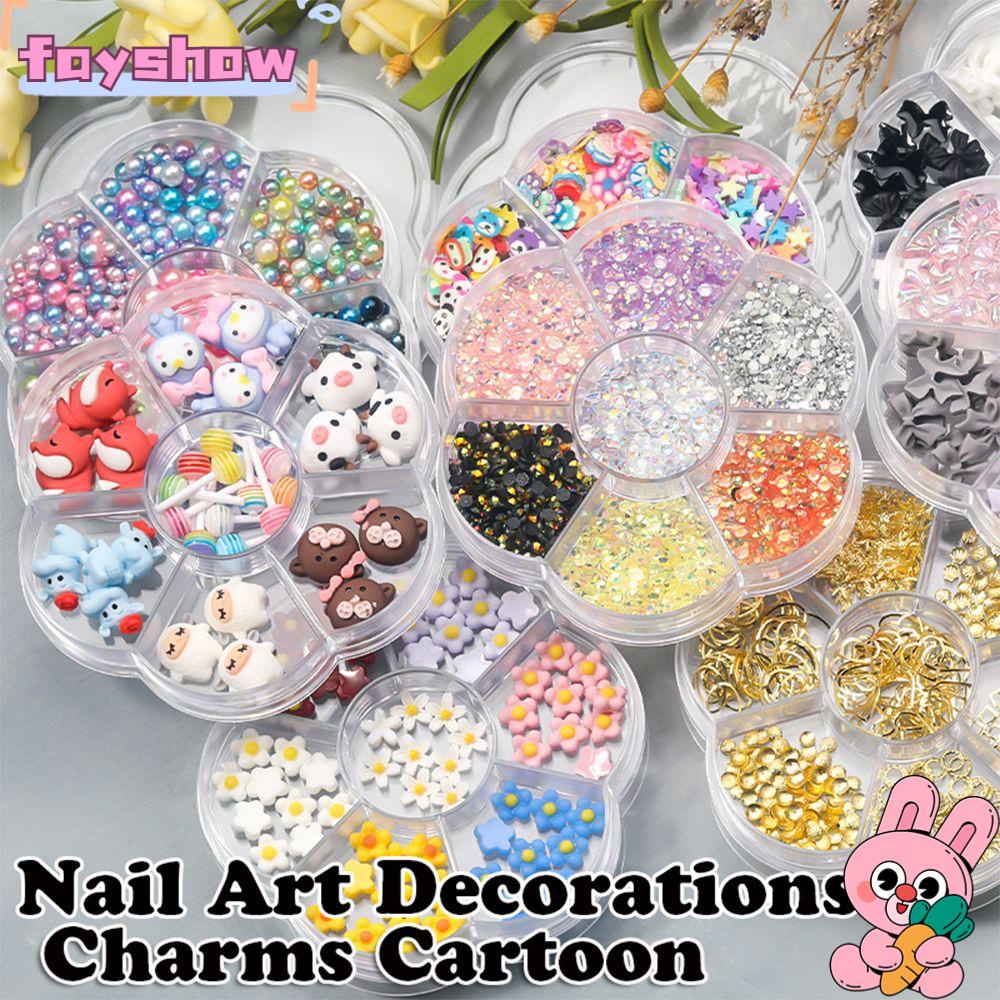 Phụ Kiện Trang Trí Móng Nghệ Thuật 3D Xinh Xắn|Kẹo Mút Ngọc Trai Dễ Thương