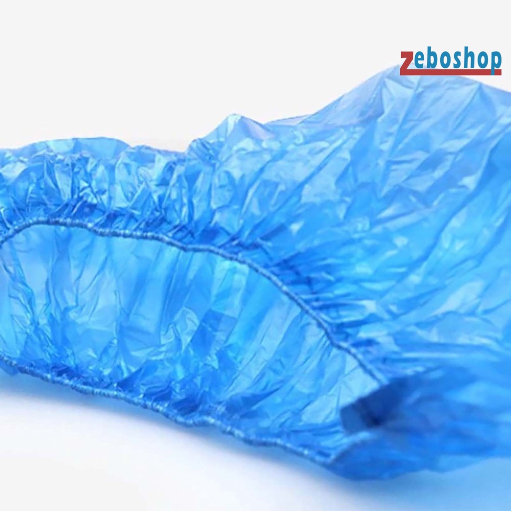 Zeboshop 200 Vỏ Bọc Giày Đi Mưa Chống Nước Dùng Một Lần Co Giãn