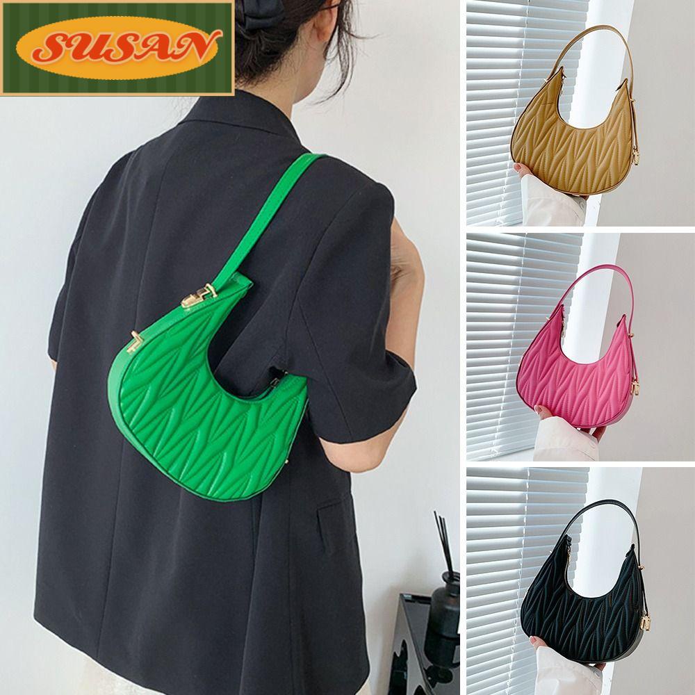 Túi Xách Da PU Màu Trơn Thời Trang Cho Nữ