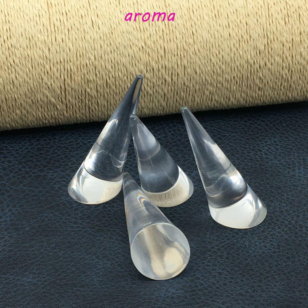 Set 2 Giá Đỡ Nhẫn Bằng Nhựa Acrylic Trong Suốt Chất Lượng Cao Tiện Lợi Dễ Sử Dụng