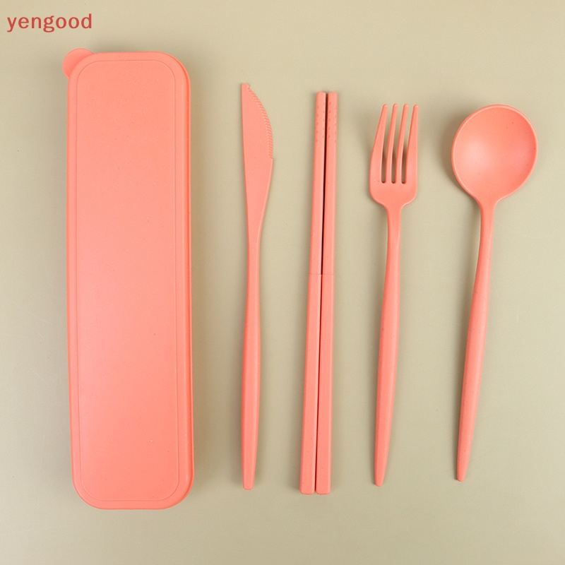 Bộ 4 Dụng Cụ Ăn Uống Kèm Hộp Đựng Tiện Lợi