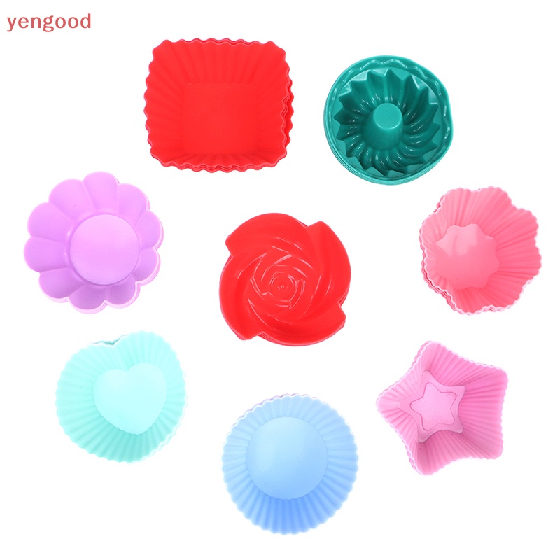 Bộ 4 Khuôn Silicone Làm Bánh Nhiều Hình Dạng Không Dễ Vệ Sinh Tái Sử Dụng Tiện Lợi
