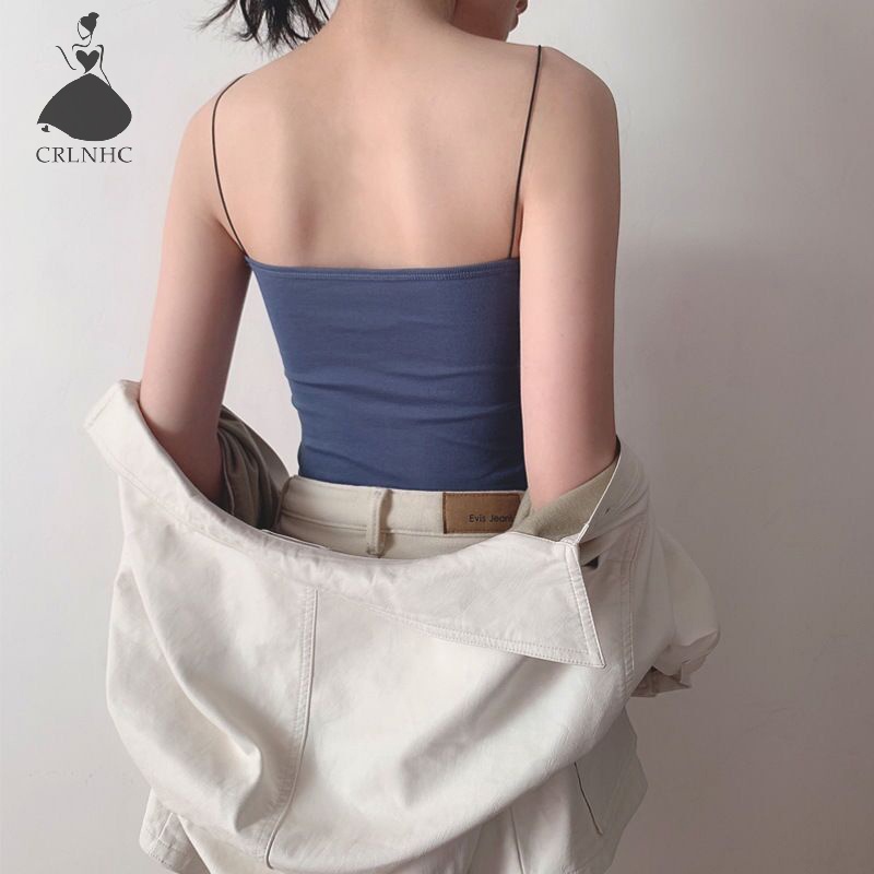 Áo Hai Dây Màu Trơn Có Đệm Ngực Gợi Cảm Thời Trang Mùa Hè Cho Bạn Gái vn