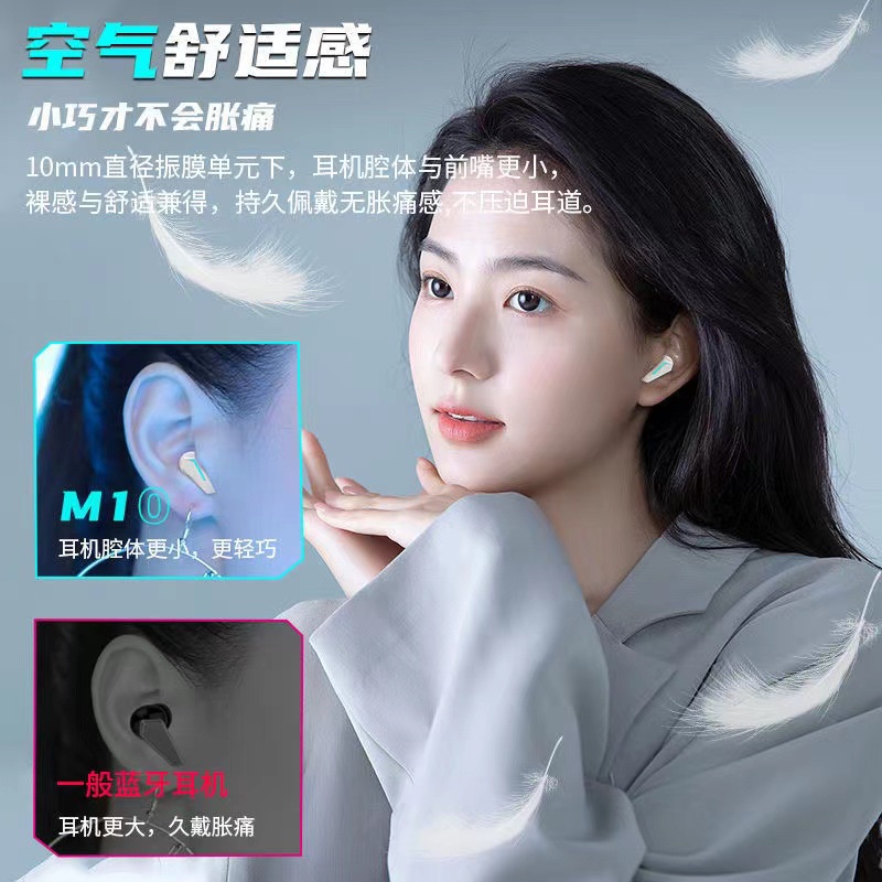 Tai Nghe Nhét Tai Bluetooth Không Dây mini Chống Ồn Mẫu Mới M10TWS