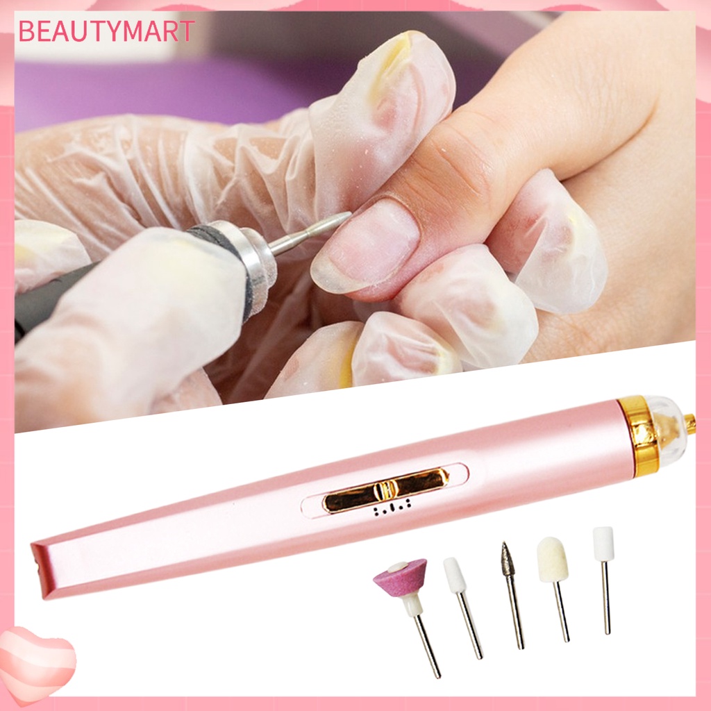 Máy Mài Móng Tay 5 Trong 1 Tốc Độ Cao Tiết Kiệm Điện Sạc USB Có Thể Sạc Lại