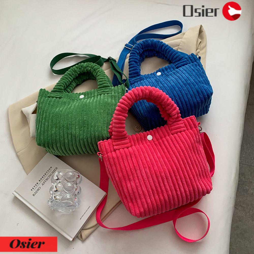 Túi Bucket Đeo Vai Chất Nhung Corduroy 1 Thời Trang