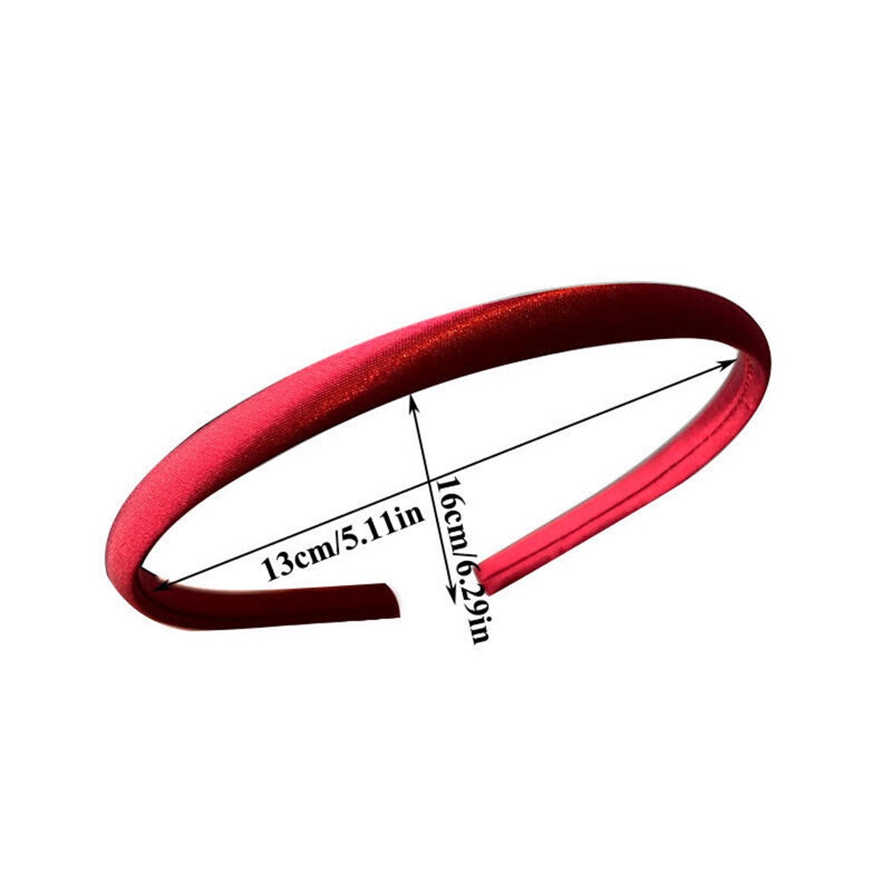 Băng đô cài tóc rửa mặt Bằng Satin Mỏng Màu Sắc Ngọt Ngào Xinh Xắn Cho Nữ