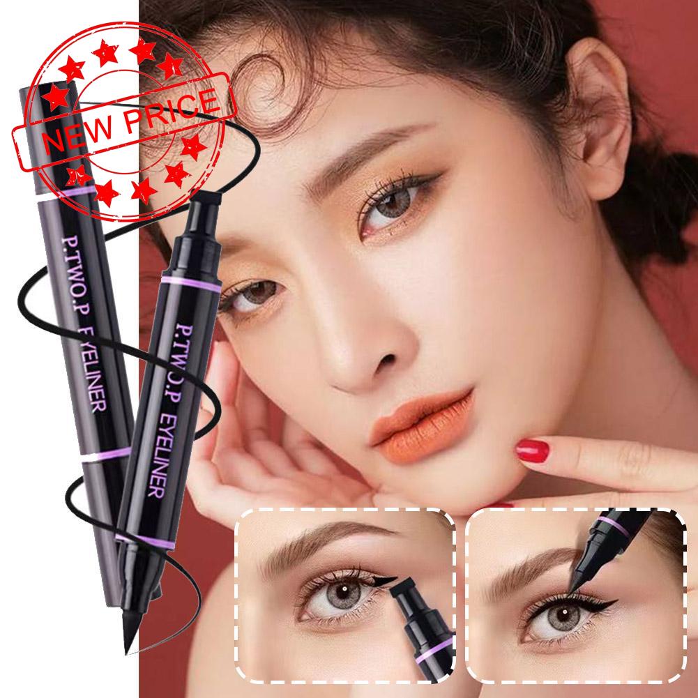 Bút Kẻ Mắt Hai Đầu Dạng Lỏng Không Thấm Nước Đậm Sắc Tố U0I5 P.TWO.P
