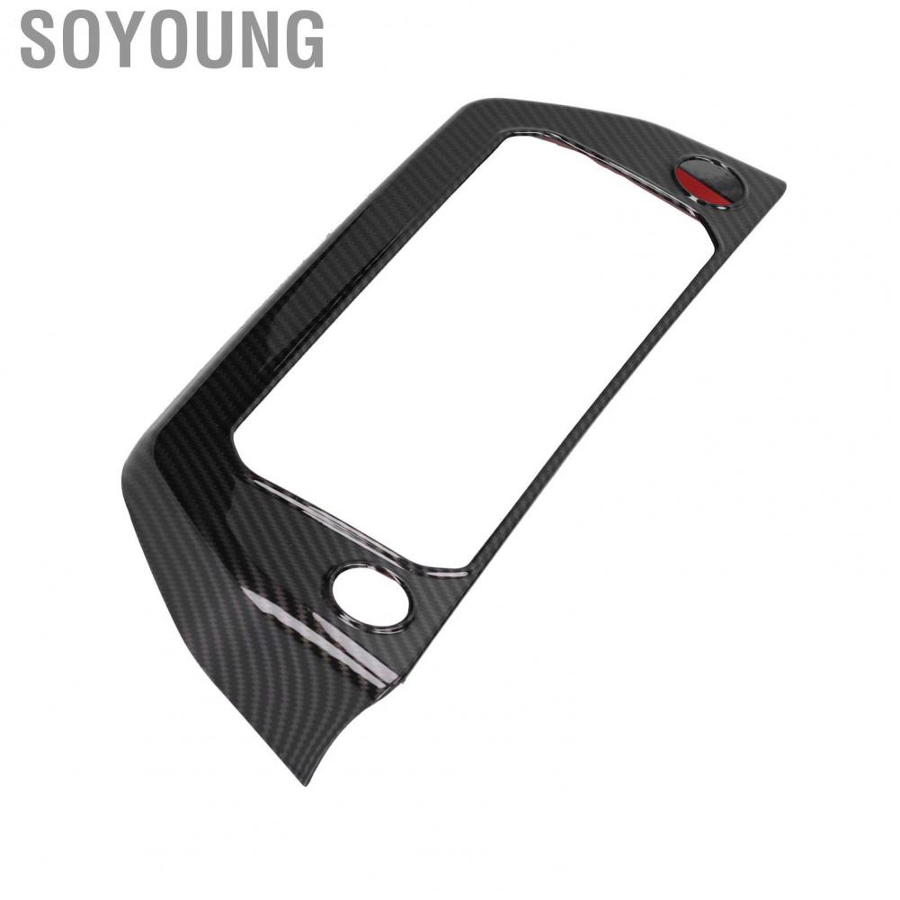 Soyoung Air Conditioning Switch Panel Trim Cover Carbon Fiber Style Replacement for Land Rover Defender 2020-2021