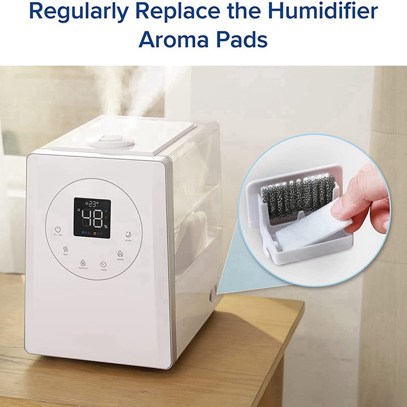 Bộ 10 Miếng Lọc + 10 Miếng Đệm Hấp Thụ Độ Ẩm Thay Thế Cho Máy Tạo Độ Ẩm LEVOIT