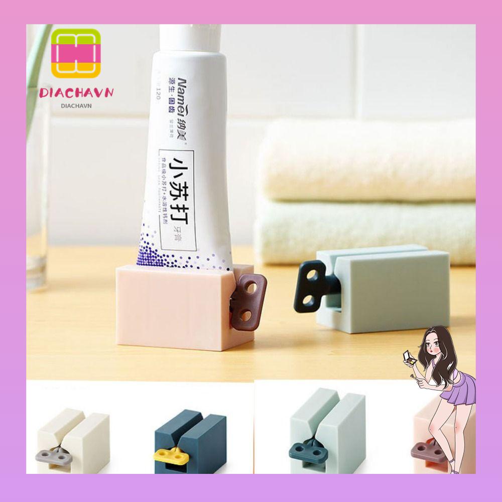 Set 2 Dụng Cụ Nặn Kem Đánh Răng Kiêm Giá Đỡ Đa Năng Dùng Trong Nhà Tắm