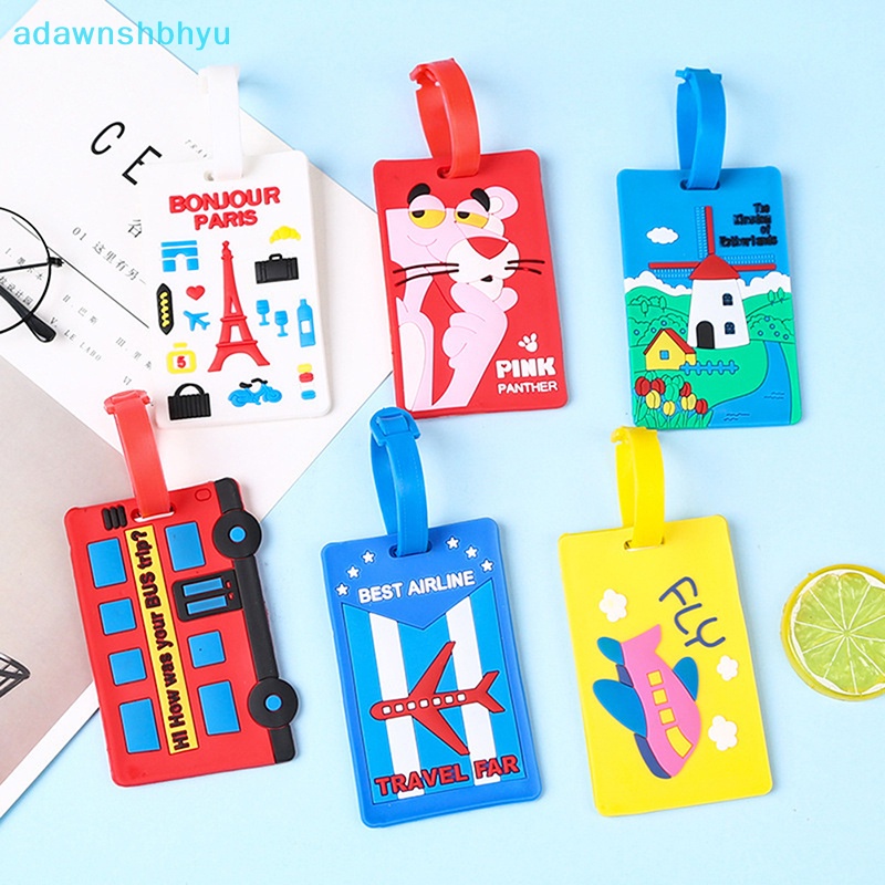 Thẻ ID Hành Lý Bằng Silicon PVC Mềm Họa Tiết Hoạt Hình Sáng Tạo