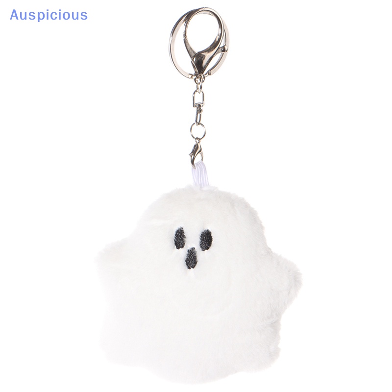 Móc Khóa Búp Bê Ma Nhồi Bông Mềm Mại Màu Trắng Dùng Làm Quà Tặng Halloween