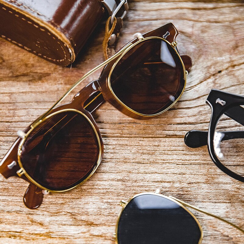 Kính Mát Gọng Tròn Phong Cách Vintage Cho Nam