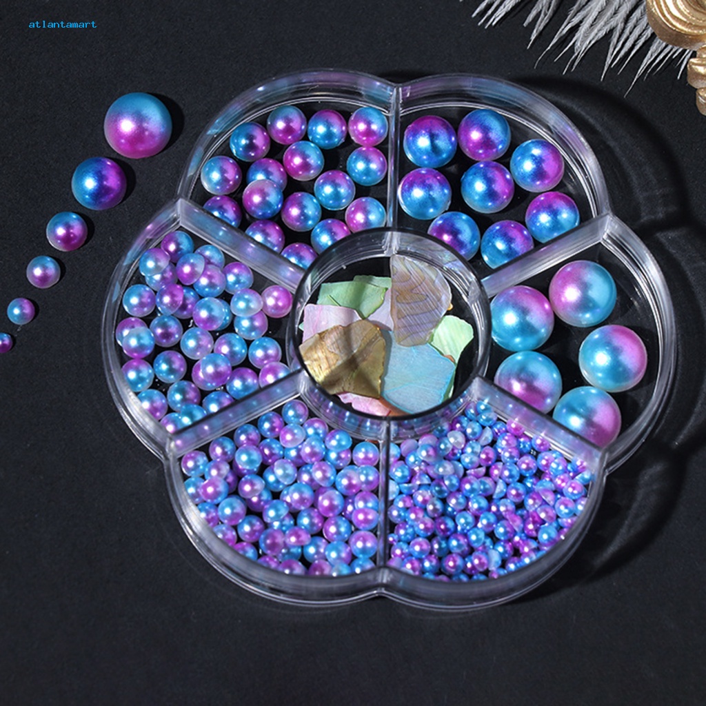 Túi Đựng Đồ Dùng Cao Cấp Tiện Dụng| 1 Hộp Hạt Ngọc Trai Giả Mini Trang Trí Móng Tay 3 / 5 / 6 / 8 / 10mm