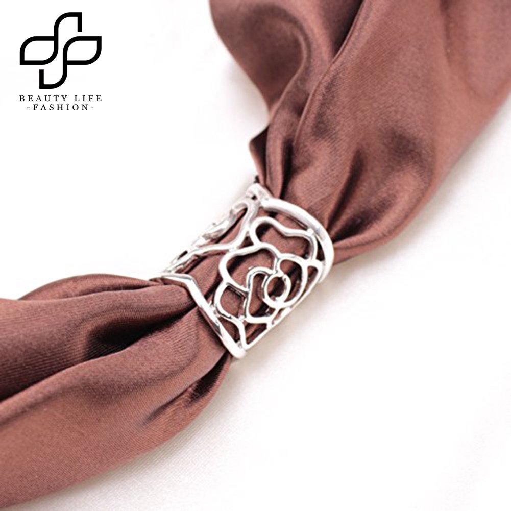 Giá Đỡ Kẹp Khăn Choàng Hình Hoa Hồng Bằng Hợp Kim