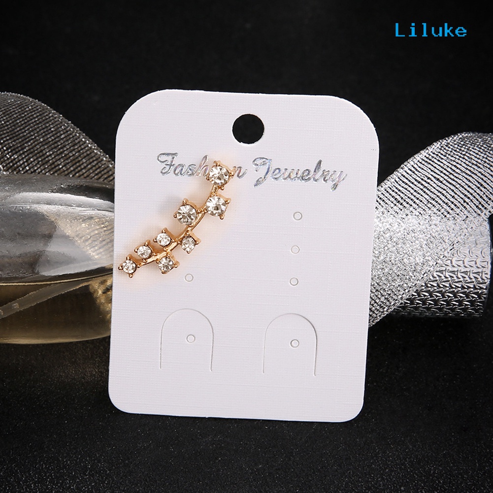 1 Đôi Khuyên Tai Nữ Đính Đá Lấp Lánh Thời Trang