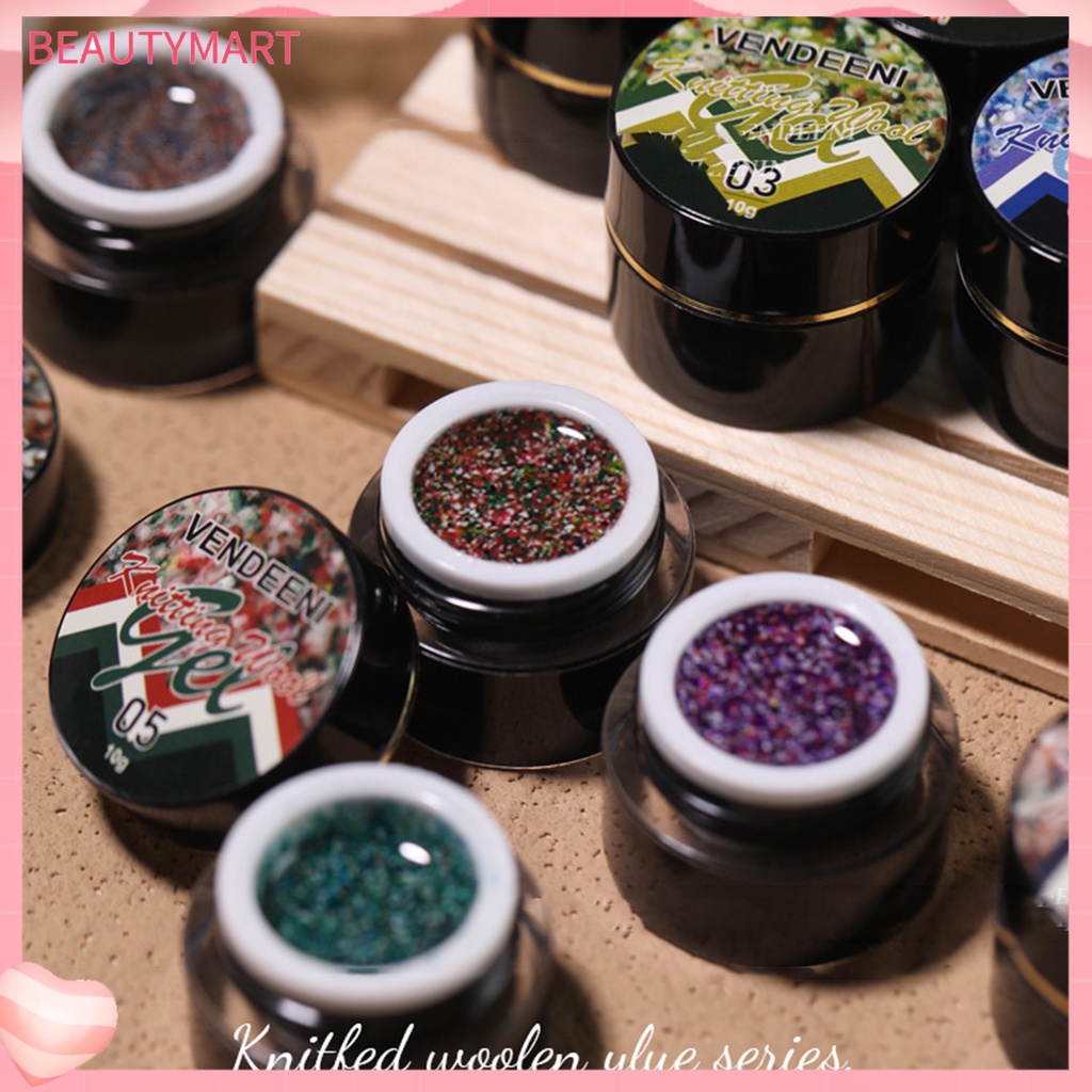 Sơn Móng Tay 10g Hiệu Ứng Hạt Dệt Kim Dùng Trang Trí DIY