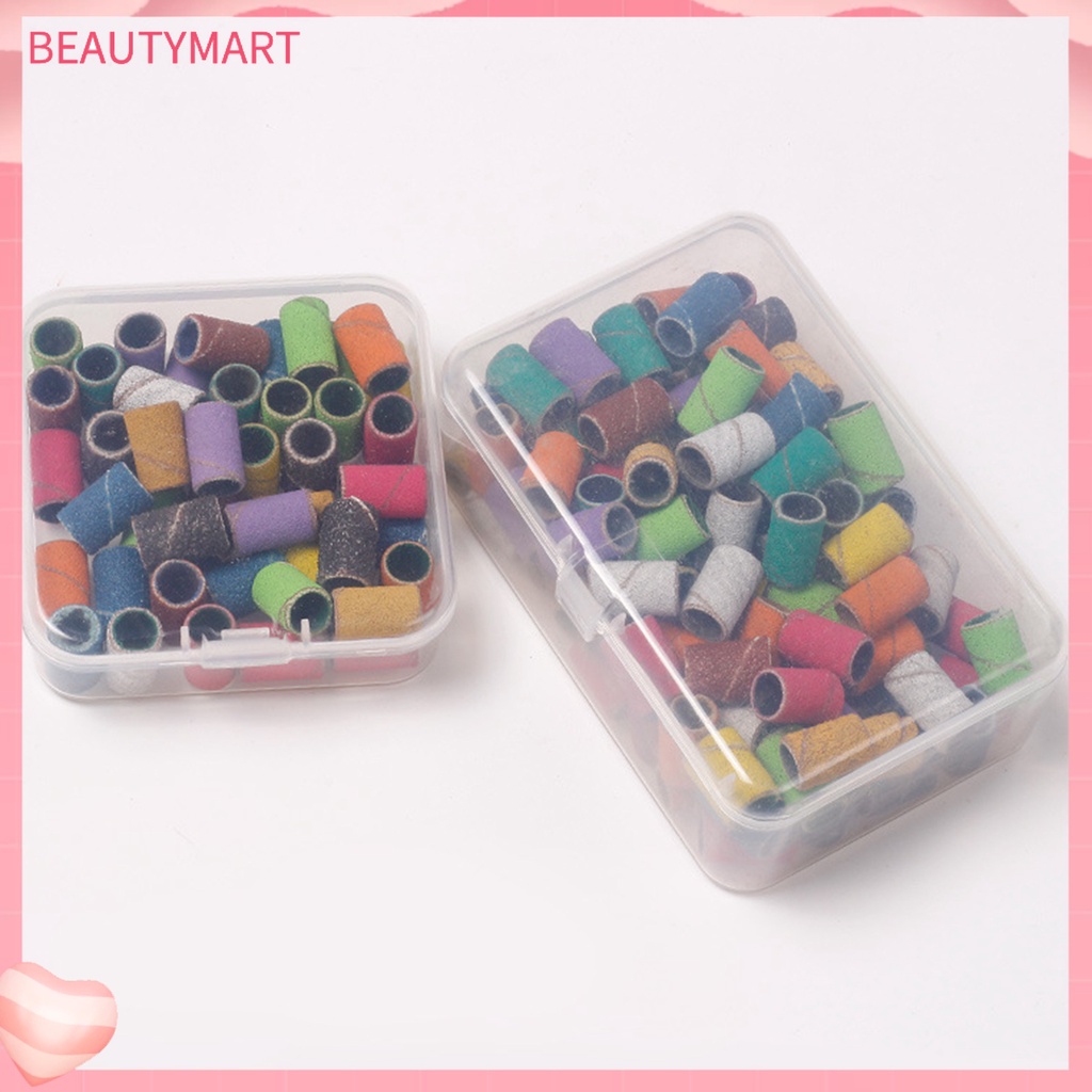Bộ 50 / 100 Vòng Nhám Nhiều Màu Sắc Dùng Đánh Bóng Móng Tay
