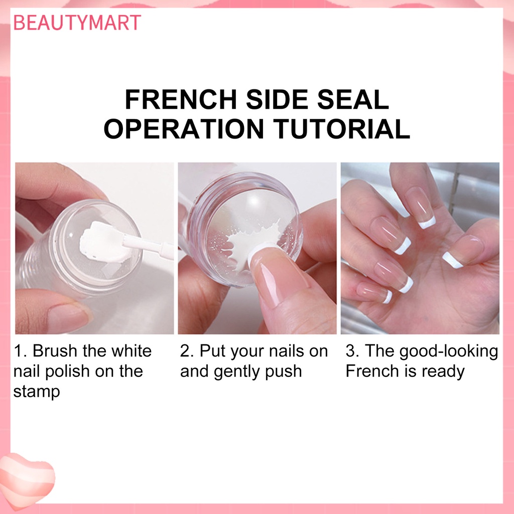 Set 4 Dụng Cụ Đóng Dấu Trang Trí Móng Tay Nghệ Thuật Chống Bụi Có Thể Tháo Rời